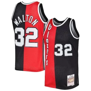Duraturo Stupendo Moderno Bill Walton Portland Trail Blazers Hardwood Classics 1976/77 Split Swingman Jersey Red/Black