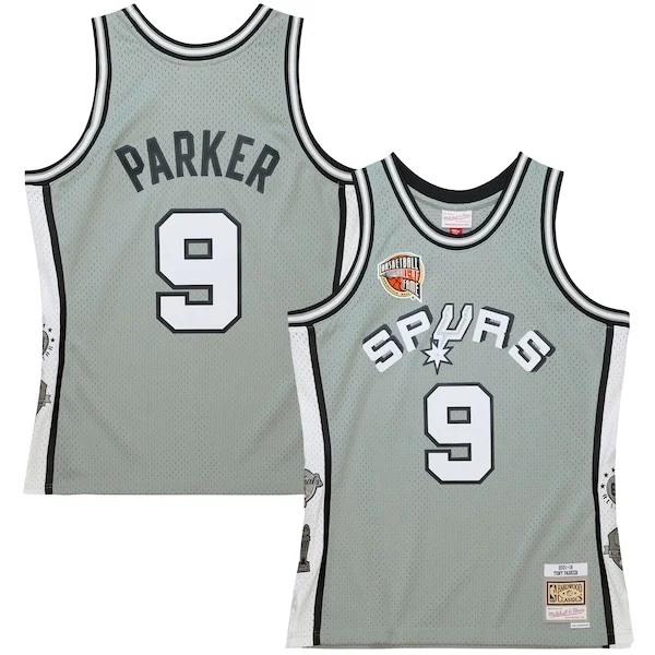 Duraturo Tony Parker San Antonio Spurs Unisex Hall of Fame Class of 2023 Throwback Swingman Jersey Gray