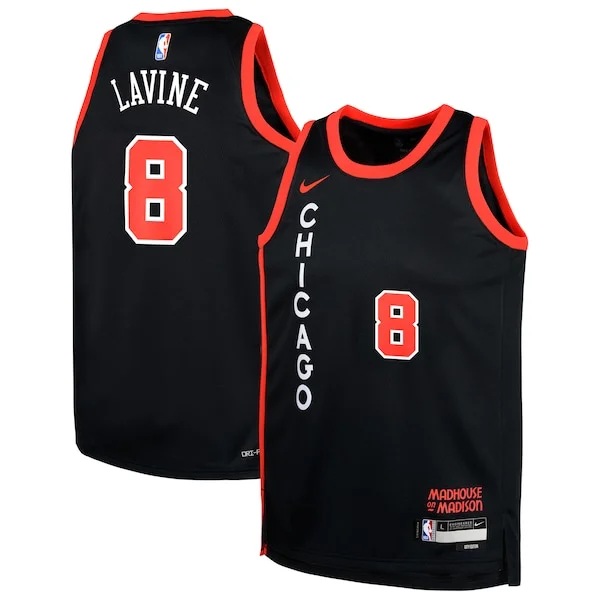 Duraturo Zach LaVine Chicago Bulls Nike Youth Swingman Replica Jersey City Edition Black