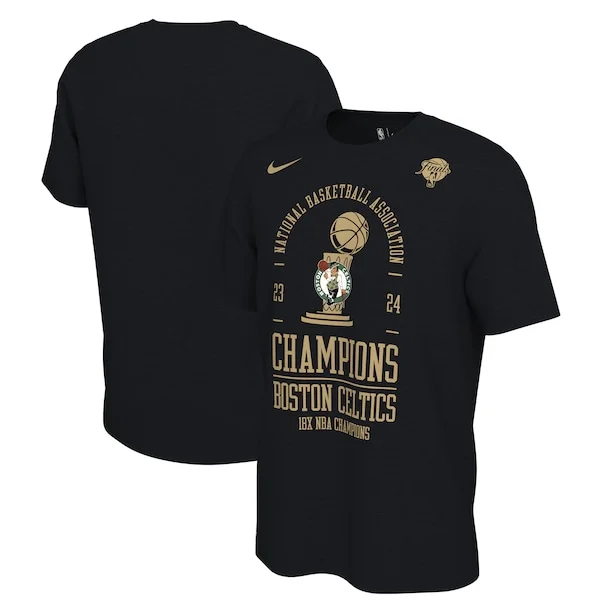 Eccezionale Accattivante Boston Celtics Nike 18 Time NBA Finals Champions Locker Room T Shirt Black