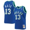 Eccezionale Comodo Cool Steve Nash Dallas Mavericks 1998/99 Hardwood Classics Swingman Jersey Blue