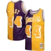 Eccezionale Cool Prestigioso Jerry West Los Angeles Lakers Hardwood Classics 1971/72 Split Swingman Jersey Purple/Gold