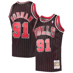 Eccezionale Dennis Rodman Chicago Bulls Hardwood Classics Swingman Jersey Black