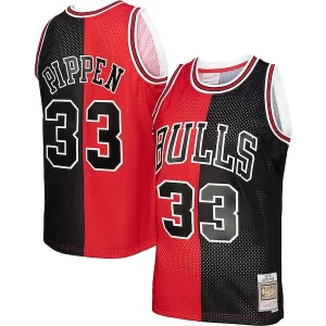 Eccezionale Duraturo Scottie Pippen Chicago Bulls Big & Tall Hardwood Classics 1997/98 Split Swingman Jersey Red/Black