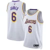 Eccezionale LeBron James Los Angeles Lakers Nike Unisex Swingman Jersey Association Edition White