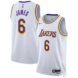 Eccezionale LeBron James Los Angeles Lakers Nike Unisex Swingman Jersey Association Edition White