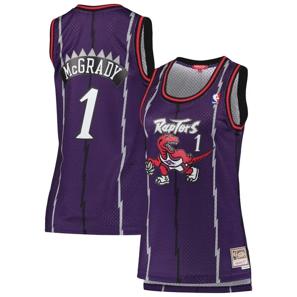 Eccezionale Meraviglioso Tracy McGrady Toronto Raptors Women's 1998/99 Hardwood Classics Swingman Jersey Purple