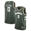 Eccezionale Ottimo Damian Lillard Milwaukee Bucks Nike Youth Swingman Jersey Icon Edition Hunter Green