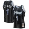 Eccezionale Penny Hardaway Orlando Magic 1996/97 Hardwood Classics NBA 75th Anniversary Diamond Swingman Jersey Black