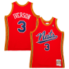 Sofisticato Moderno Incantevole Allen Iverson Philadelphia 76ers 2004/05 Hardwood Classics Swingman Jersey Red