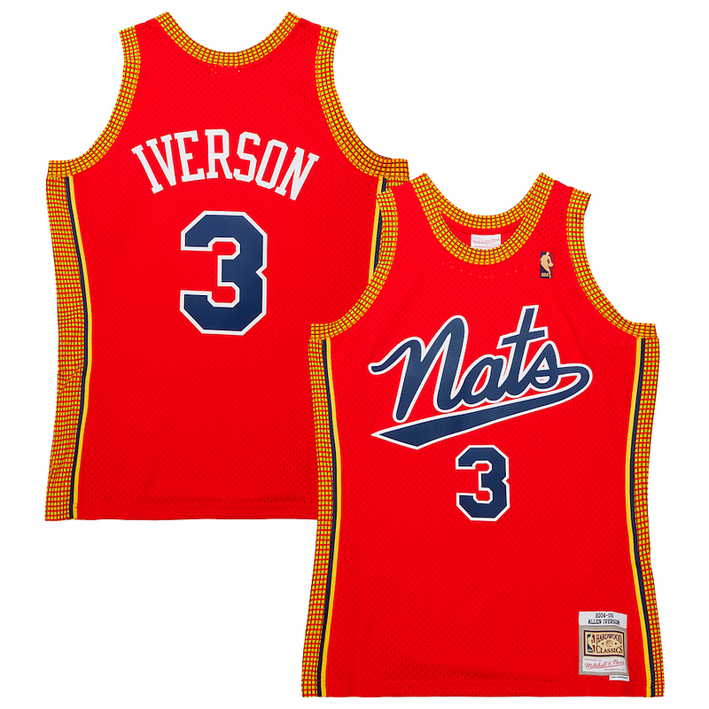 Sofisticato Moderno Incantevole Allen Iverson Philadelphia 76ers 2004/05 Hardwood Classics Swingman Jersey Red