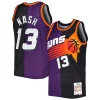 Eccezionale Steve Nash Phoenix Suns Hardwood Classics 1996/97 Split Swingman Jersey Purple/Black