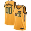 Eccezionale Versatile Incantevole Utah Jazz Nike Swingman Custom Jersey Statement Edition Gold