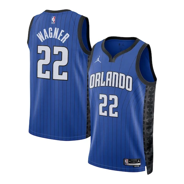Elegante Accattivante Franz Wagner Orlando Magic Jordan Brand Unisex Swingman Jersey Statement Edition Blue