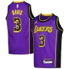 Elegante Anthony Davis Los Angeles Lakers Jordan Brand Youth Swingman Jersey Statement Edition Purple