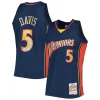Elegante Baron Davis Golden State Warriors 2006/07 Hardwood Classics NBA 75th Anniversary Diamond Swingman Jersey Royal