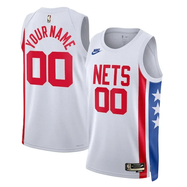Elegante Brooklyn Nets Nike Unisex 2022/23 Custom Swingman Jersey Classic Edition White