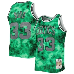 Elegante Carino Larry Bird Boston Celtics 1985/86 Galaxy Swingman Jersey Kelly Green