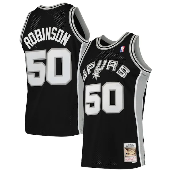 Elegante David Robinson San Antonio Spurs 1991/92 Hardwood Classics Swingman Jersey Black