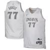 Elegante Delizioso Lussuoso Luka Dončić Dallas Mavericks Nike Youth 2024/25 Swingman Player Jersey City Edition White
