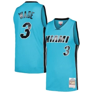 Elegante Dwyane Wade Miami Heat Hardwood Classics 2005/06 Tropical Swingman Jersey Blue