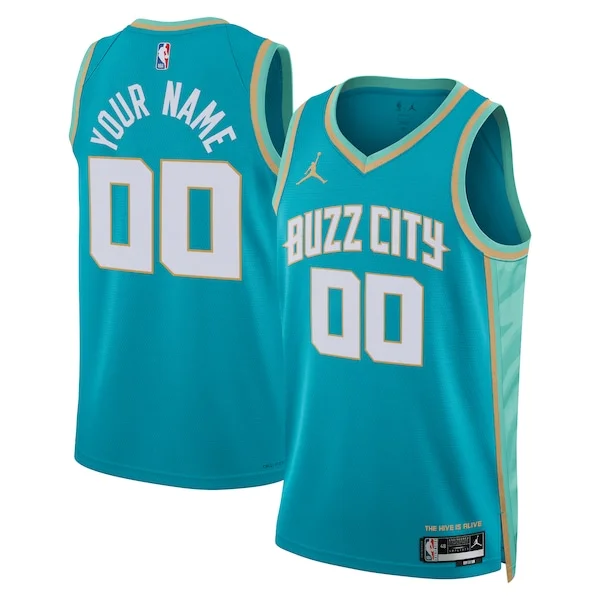 Elegante Incantevole Charlotte Hornets Jordan Brand Unisex 2023/24 Custom Swingman Jersey Teal City Edition