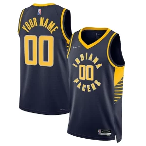 Elegante Indiana Pacers Nike 2021/22 Diamond Swingman Custom Jersey Icon Edition Navy