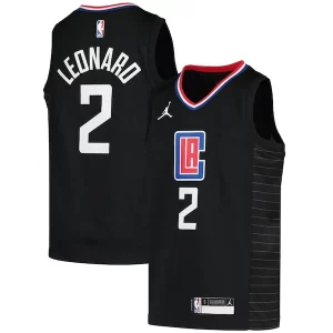 Elegante Kawhi Leonard LA Clippers Jordan Brand Youth 2020/21 Swingman Player Jersey Black Statement Edition