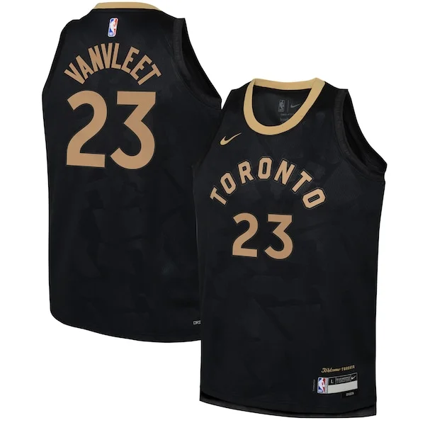 Elegante Lussuoso Fred VanVleet Toronto Raptors Nike Youth 2022/23 Swingman Jersey City Edition Black