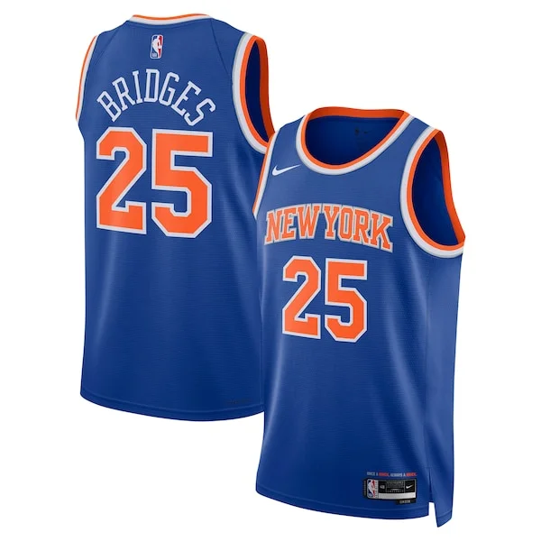 Elegante Magnifico Mikal Bridges New York Knicks Nike Unisex 2024 Offseason Addition Nike Swingman Jersey Blue