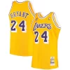 Elegante Men's Los Angeles Lakers Kobe Bryant Gold 2007 Hardwood Classics Authentic Jersey