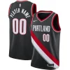 Elegante Resistente Delizioso Portland Trail Blazers Nike Swingman Custom Jersey Black Icon Edition