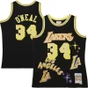 Elegante Trendy Ottimo Shaquille O'Neal Los Angeles Lakers 1996/97 Swingman Sidewalk Sketch Jersey Black