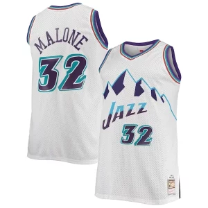 Fantastico Classico Karl Malone Utah Jazz 1996/97 Big & Tall Hardwood Classics Swingman Jersey White/Purple