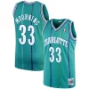 Fantastico Cool Alonzo Mourning Charlotte Hornets 1992/93 Hardwood Classics Swingman Jersey Teal