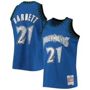 Fantastico Duraturo Kevin Garnett Minnesota Timberwolves 2003/04 Hardwood Classics NBA 75th Anniversary Diamond Swingman Jersey Blue