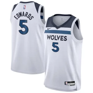 Fantastico Eccezionale Comodo Anthony Edwards Minnesota Timberwolves Nike Youth Swingman Jersey Association Edition White