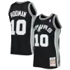 Fantastico Gorgeous Dennis Rodman San Antonio Spurs 2001/02 Hardwood Classics Swingman Jersey Black