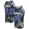 Fantastico Gorgeous Shaquille O'Neal Orlando Magic 1994/95 Hardwood Classics Marble Swingman Jersey Black