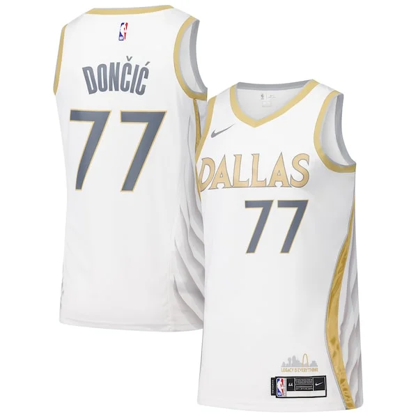 Fantastico Gorgeous Stupendo Dallas Mavericks Nike Swingman Player Jersey City Edition White