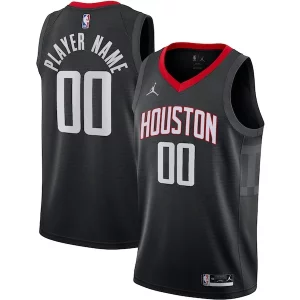 Fantastico Houston Rockets Jordan Brand Swingman Custom Jersey Statement Edition Black
