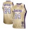 Fantastico Kobe Bryant Los Angeles Lakers Hall of Fame Class of 2020 #24 Authentic Hardwood Classics Jersey Gold