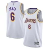 Incantevole Accattivante LeBron James Los Angeles Lakers Nike Youth Performance Swingman Jersey Association Edition White