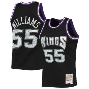 Fantastico Sofisticato Jason Williams Sacramento Kings 2000/01 Hardwood Classics NBA 75th Anniversary Diamond Swingman Jersey Black