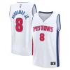 Fantastico Sofisticato Tim Hardaway Jr. Detroit Pistons Youth Fast Break Replica Player Jersey Association White Edition