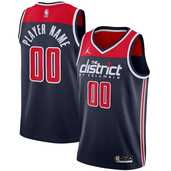 Fantastico Sofisticato Washington Wizards Jordan Brand Swingman Custom Jersey Statement Edition Navy