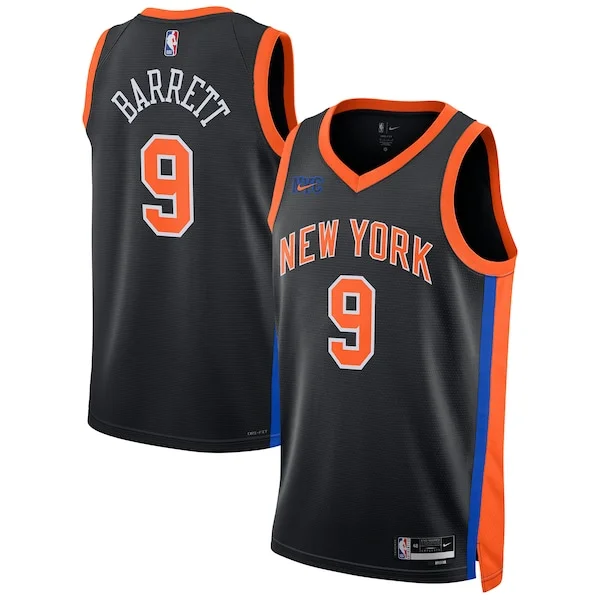 Fantastico Trendy RJ Barrett New York Knicks Nike Unisex 2022/23 Swingman Jersey City Edition Black