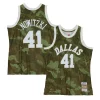 Fantastico Versatile Classico Dirk Nowitzki Dallas Mavericks Hardwood Classics 1998/99 Ghost Green Swingman Jersey Camo