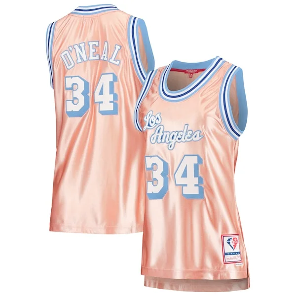 Fantastico Versatile Raffinato Shaquille O'Neal Los Angeles Lakers Women's 75th Anniversary Rose Gold 1996 Swingman Jersey Pink