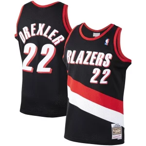 Fascinante Clyde Drexler Portland Trail Blazers 1991/92 Hardwood Classics Swingman Jersey Black